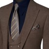 کت و شلوار و ژیله تک دکمه یقه بلیزر بلوفیل سوزنی درشت پرگاس Pergase