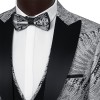 کت و شلوار و ژیله و پاپیون طرح دار یقه بلیزر سوییت سارتوریا Suit Sartoria