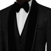 کت و شلوار و ژیله و پاپیون طرح برجسته یقه آرشال سوییت سارتوریا